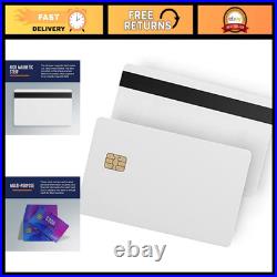 100 Pack SLE4442 Chip Cards with Hi-Co Magnetic Stripe PVC Blank ID Cards