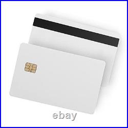 100 Pack SLE4442 Chip Cards with Hi-Co Magnetic Stripe PVC Blank ID Cards