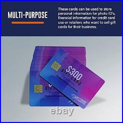 100 Pack SLE4442 Chip Cards with Hi-Co Magnetic Stripe PVC Blank ID Cards