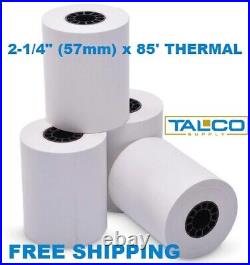 (100) VERIFONE OMNI 3250 (2-1/4 x 85') THERMAL PAPER ROLLS FAST FREE SHIPPING