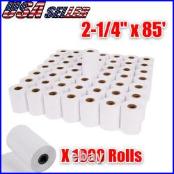 2-1/4 x 85' Thermal Paper 1000 Rolls Cash Register for First Data FD50 Verifone