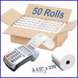 3 1/8'' x 230' Thermal Paper Receipt Roll-Compatible with Clover Mini Flex Ve