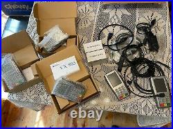 3 Verifone 805 and 2 Verifone 820 terminals with various cables