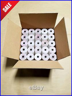 3 X 65' 3-ply White/canary/pink (100 Rolls) for Verifone Omni 480, Printer 220