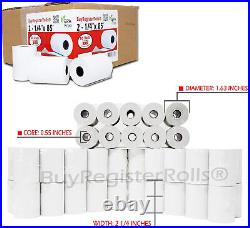 (500 Rolls) 2 1/4 X 85 Thermal Paper Receipt Rolls 2.25 X 85 Ft, 55 GSM Premium