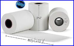 (500 Rolls) 2 1/4 X 85 Thermal Paper Receipt Rolls 2.25 X 85 Ft, 55 GSM Premium