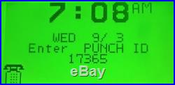 610AR BATTERY OPERATED Digital Employee Time Clock, Punch/swipe, payroll