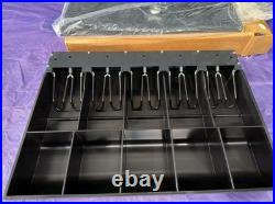 (6) VeriFone Ruby Ruby II Cash Drawer Money Insert Till, Locking Cover & Keys
