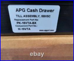 (6) VeriFone Ruby Ruby II Cash Drawer Money Insert Till, Locking Cover & Keys