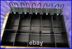 (6) VeriFone Ruby Ruby II Cash Drawer Money Insert Till, Locking Cover & Keys