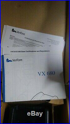 Brand new VeriFone 680 3g wireless with charge hub. Plus used 520 for landline
