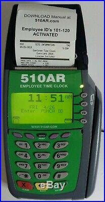 CONSTRUCTION Time Clock digital hours, on job site recording without AC power