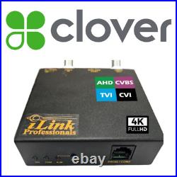Clover POS Cash Register 4K Text Interface / Inserter / Overlay on DVR / Camera
