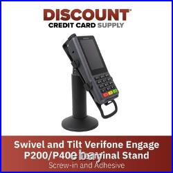 DCCStands Swivel and Tilt Verifone Engage P200 & P400 PIN Pad Stand, Screw-in