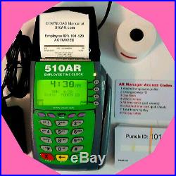 Employee Time Clock Punch/swipe Payroll Attendance Recorder LCD Digital Hours