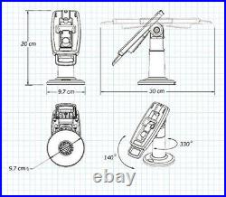 Hilipro Stand for Verifone VX 805/820 Tall 7 POS Stand With Latch and Lock