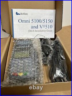 Lot Of 2 Verifone VX510 OMNI 3730 LE Credit/Debit Card Machine with Ac Adapter