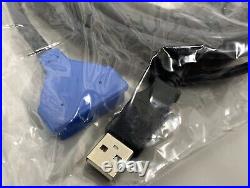 Lot of 10 New Verifone 23741-02-R REV C Blue Mx USB Cable for Mx850 Mx860 Mx870