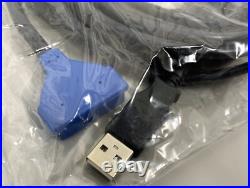 Lot of 10 New Verifone 23741-02-R REV C Blue Mx USB Cable for Mx850 Mx860 Mx870