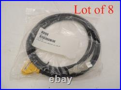 Lot of 8 New Verifone MX Series Yellow Powered USB ECR Cable 2M 6.6ft