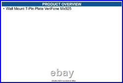 NCR 7933-K222 Wall Mount T-Pin Plate VeriFone Mx925