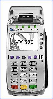 NEW Verifone VeriFone VX-520 DualComm CTLS NAA 128/32 MB with Chip Reader