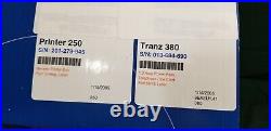 New In Box Verifone Tranz 380 and Verifone printer 250 POS BOX! PWR supply/cords