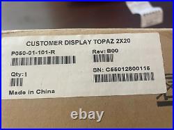 New New-Style Verifone Topaz Ruby 2 Customer Display P050-01-101-R