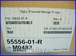 New VeriFone P540 Ruby CPU4 CPU5 Sapphire Thermal Receipt Printer 55556-01-R
