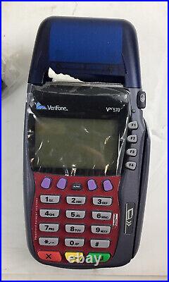 New VeriFone Vx570 Credit Card Terminal Omni 5700 with Power & Data Cables NIB