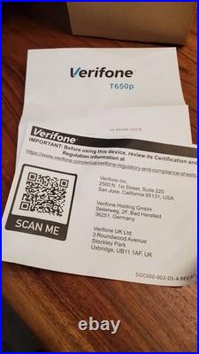 New Verifone T650p Portable Credit Card Terminal 4g Wifi Bluetooth Printer