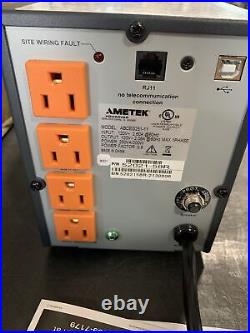 POWERVAR AMETEK ABCEG251-11 Uninterruptible Power Supply UPS Battery Backup