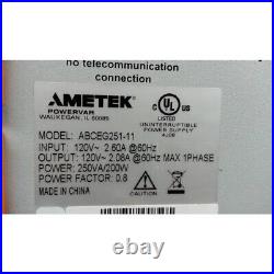 PowerVar ABCEG251-11 VeriFone Uninterruptible Power Supply 120V 4-Outlets