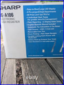 Practically New Sharp XA-106 Register And Verifone VX-510 Card Reader