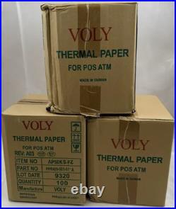Qty 300 Voly Ppr420-001-01-a Receipt Printer Paper Rolls For Verifone V400c Pos Qty 300 Voly Ppr420-001-01-a Receipt Printer Paper Rolls For Verifone V400c Pos