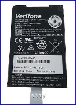 Qty 5 NEW BPK475-001-01-A LI-ION BATTERY, V400M VERIFONE MOBILE PAYMENT DEVICE