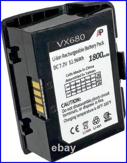 Replacement battery for VeriFone VX680 and VX670 portable handheld wireless Replacement battery for VeriFone VX680 and VX670 portable handheld wireless