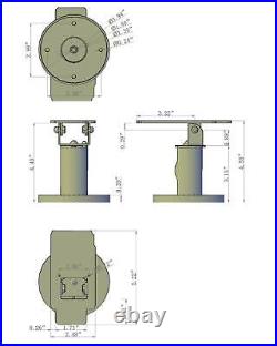 Sturdy Metal Swivel Stand for Verifone VX805 Tilts and Swivel Complete Kit