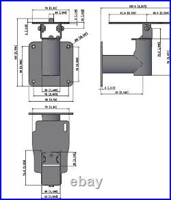 Sturdy Metal Swivel Wall Mount for Verifone VX805 VESA Compatible Swivel