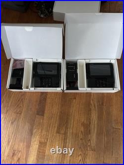 Two Verifone MX915 Payment Terminal Bundle with NFC Capability & Mounting Stand
