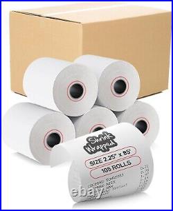 Universal Thermal Receipt Rolls Pack of 105 Fits Clover, Verifone, Many More