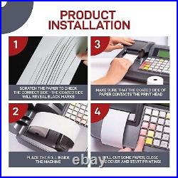 Universal Thermal Receipt Rolls Pack of 105 Fits Clover, Verifone, Many More