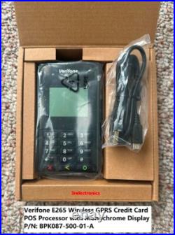 VERIFONE E265 POS P/N M087-361-00-WWA GPRS Credit Card Processor MONOCHROME