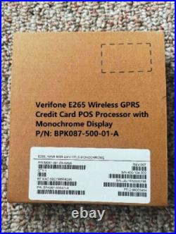 VERIFONE E265 POS P/N M087-361-00-WWA GPRS Credit Card Processor MONOCHROME