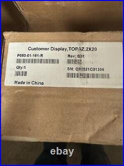 VERIFONE P050-01-101 NEW STYLE CUSTOMER DISPL AY, C18 Topaz, Ruby 2. NEW