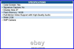 VeriFone M379-122-21-WWA-5 M440 Payment Terminal 8 Display 2GB Ram 16GB Flash