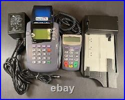 VeriFone Omni Credit Card Terminal PinPad and Card Imprinter Bundle