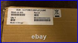 VeriFone Ruby CPU4 CPU5 Sleek Style Customer Display P040-08-300 NEW