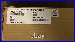 VeriFone Ruby CPU4 CPU5 Sleek Style Customer Display P040-08-300 NEW