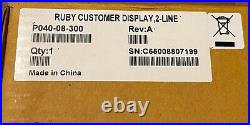 VeriFone Ruby CPU4 CPU5 Sleek Style Customer Display P040-08-300 NEW